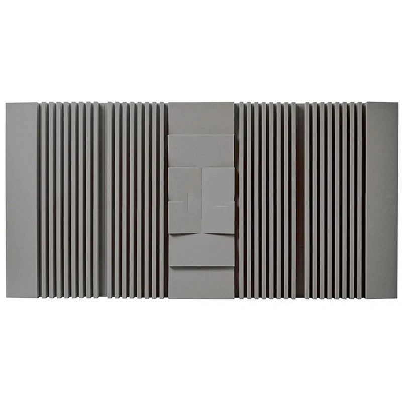 Premium Thick Acoustic Panels 2-Pack Soundproof Foam Tiles for Studio Recording and Home Office with Killer Noise Reduction and Echo Control to Make Your Space Look Fresh and Rock Solid in Gray