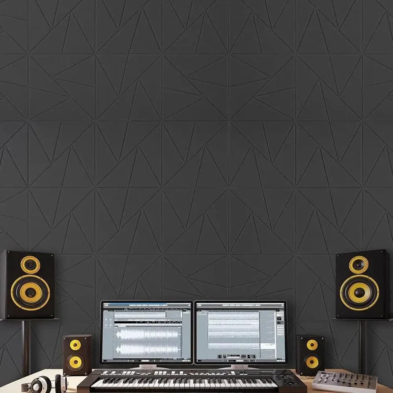 Self Adhesive Premium Quality Acoustic Foam Wall Panels Squash Room Echoes Fast And Peel And Stick Noise Dampening Tiles For Laid Back Home Office Gaming Den