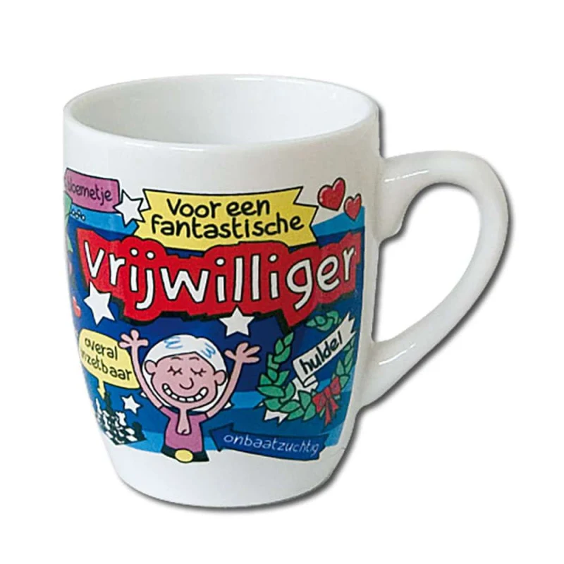 Mok Cartoon - Vrijwilliger