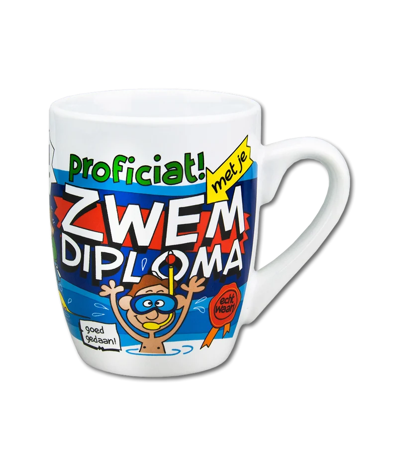 Mok Cartoon - Zwemdiploma