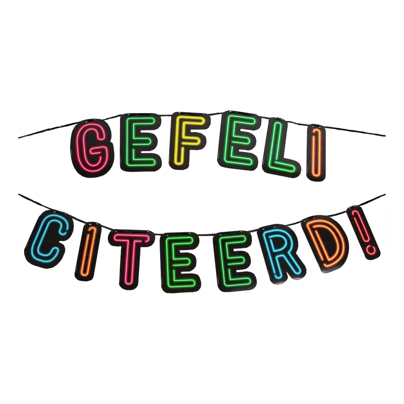 Letterslinger Gefeliciteerd