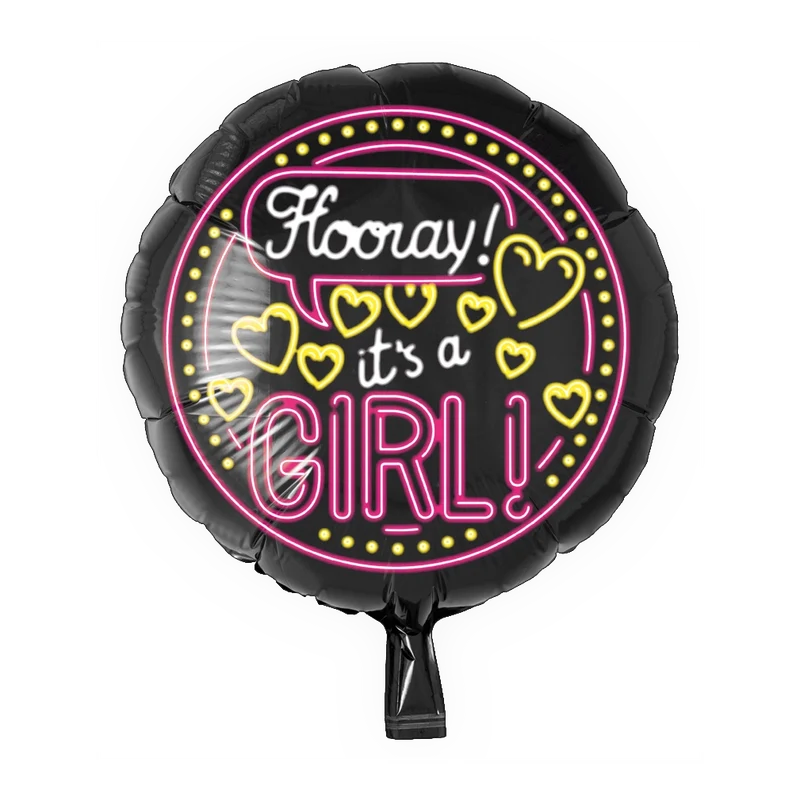 Neon Folieballon - It's a Girl