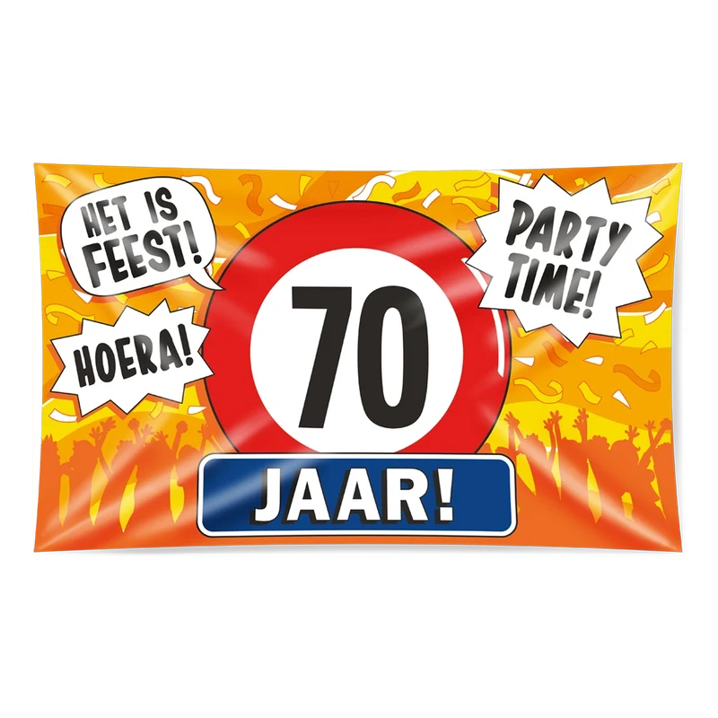Gevel vlag - 70 jaar