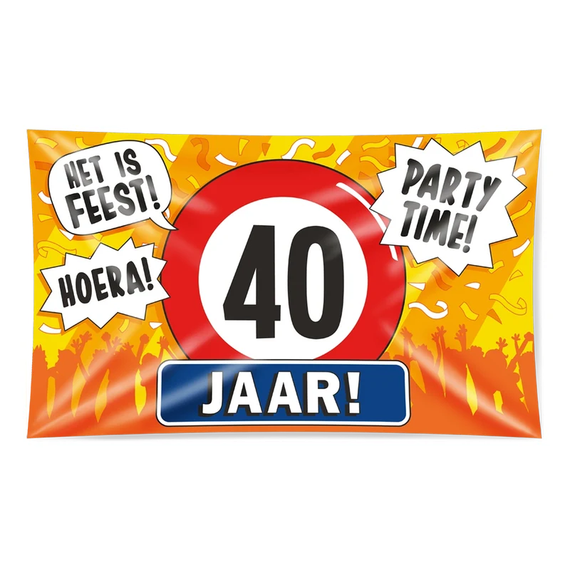 Gevel vlag - 40 jaar