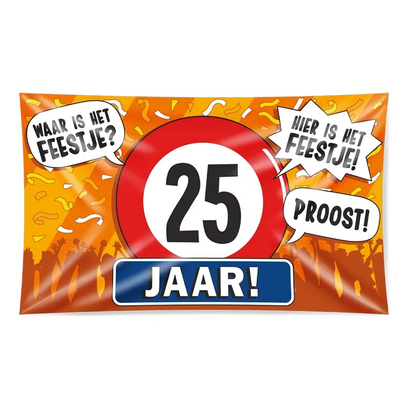 Gevel vlag - 25 jaar