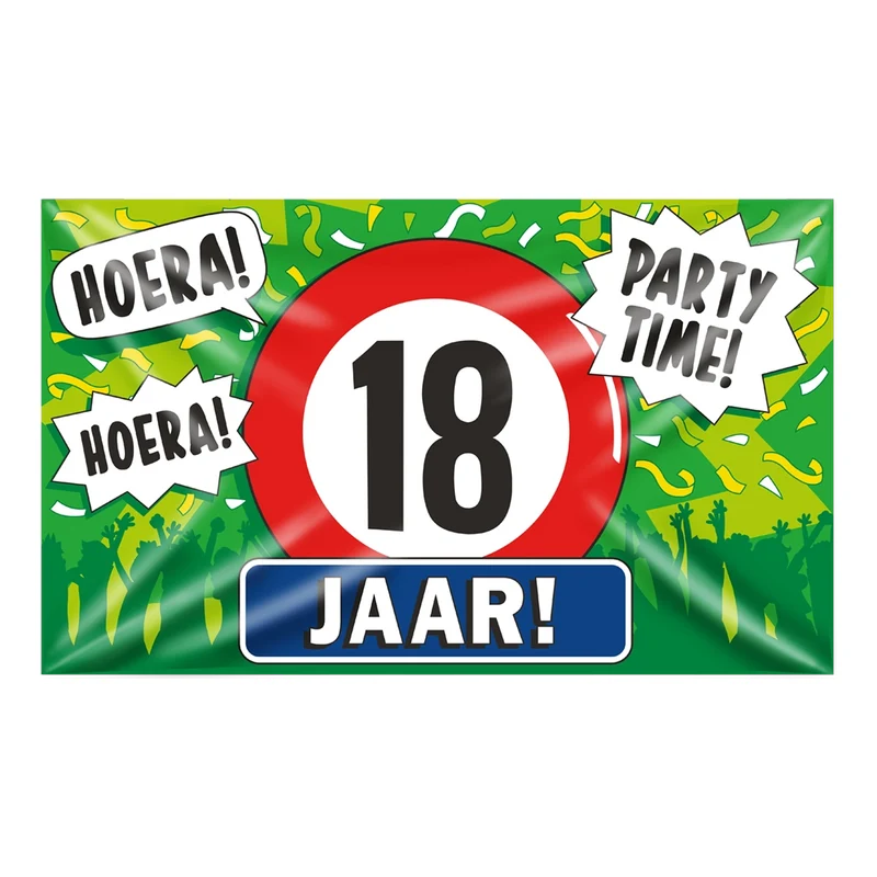 Gevel vlag - 18 jaar