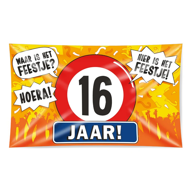 Gevel vlag - 16 jaar