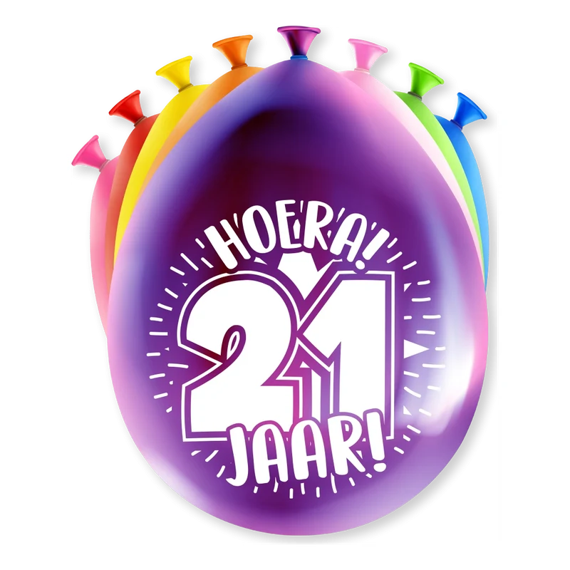 Feest Ballonnen - 21 jaar