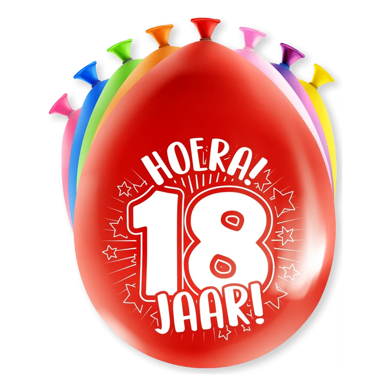 Feest Ballonnen - 18 jaar