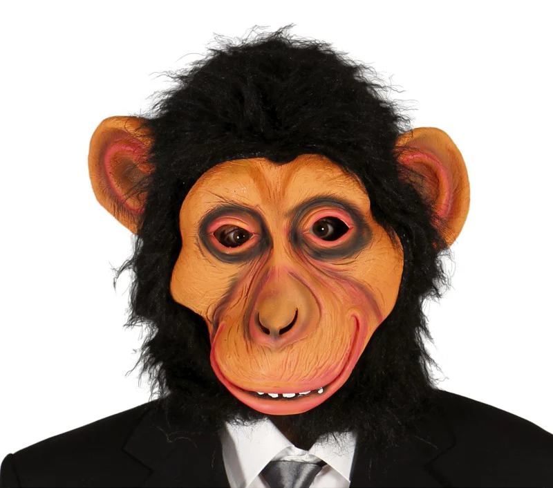 Masker Chimpansee met haar