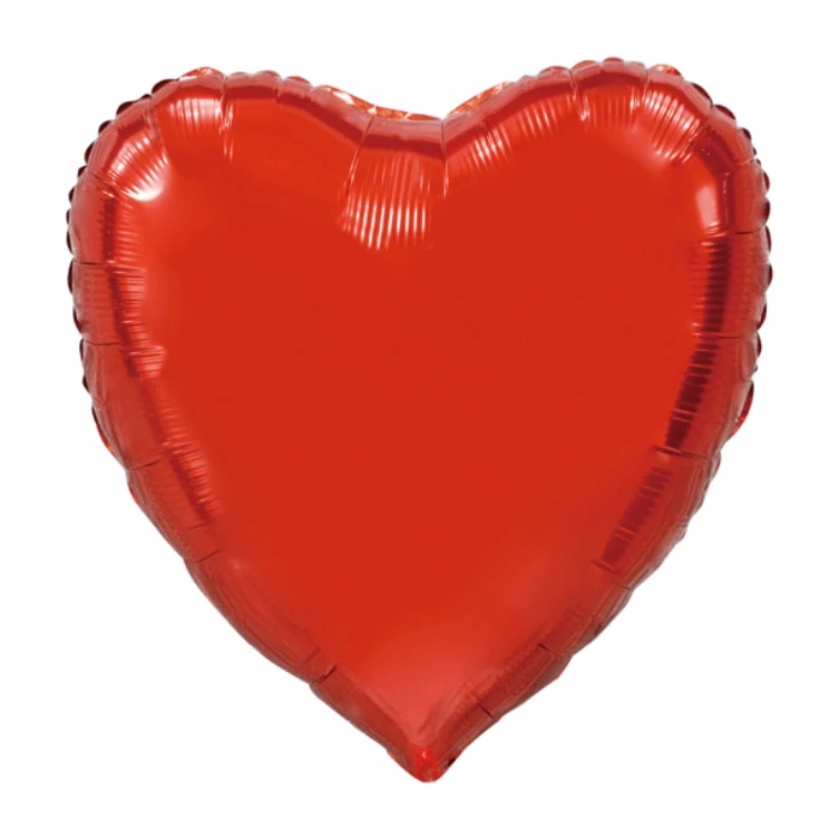 Folieballon Hart Rood 91cm