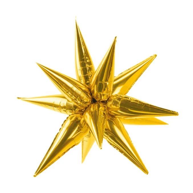 Folieballon Ster Goud, 70cm