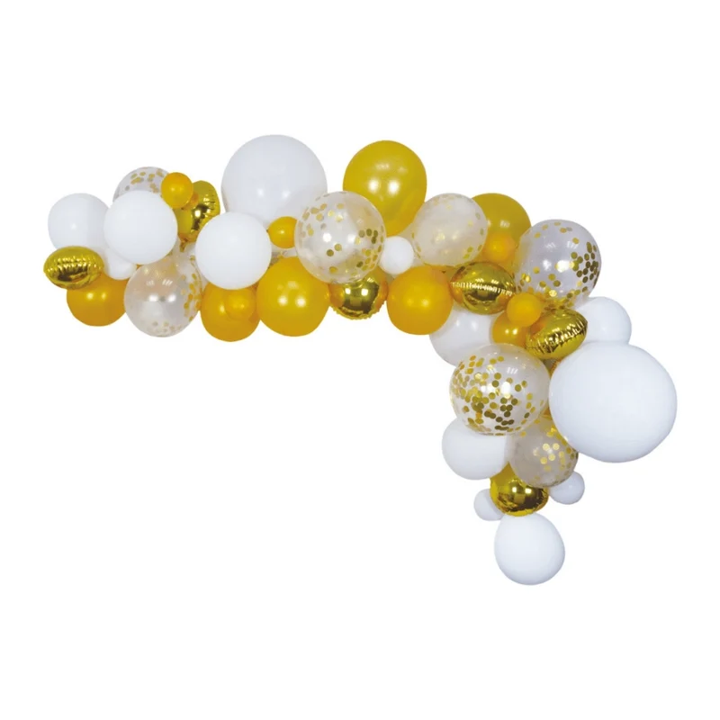 Ballon decoratie kit Goud 4 meter