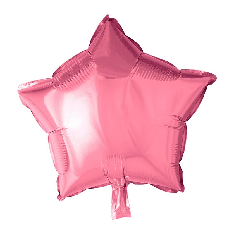 Folieballon ster - Licht roze - 46cm