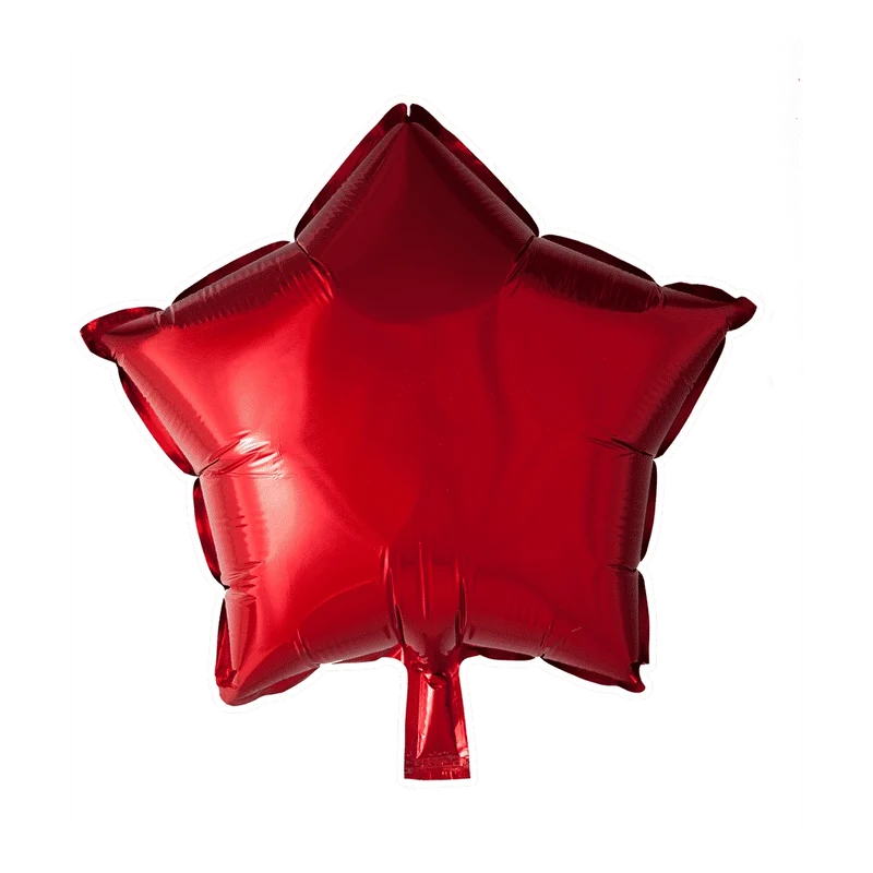 Folieballon ster - Rood - 46cm