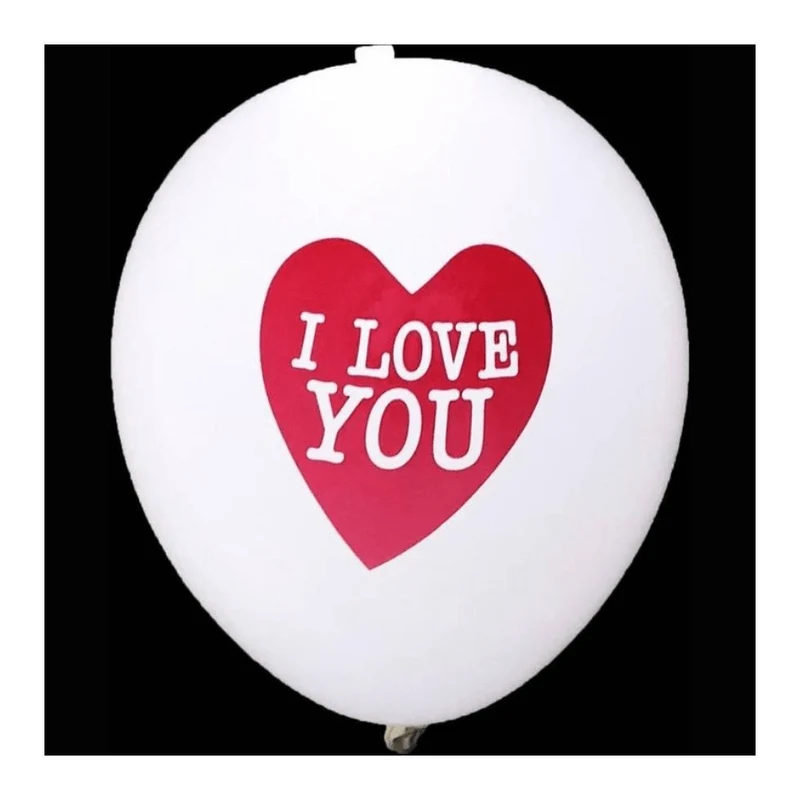 Hartjes Led Ballonnen I Love You 30cm 5 stuks