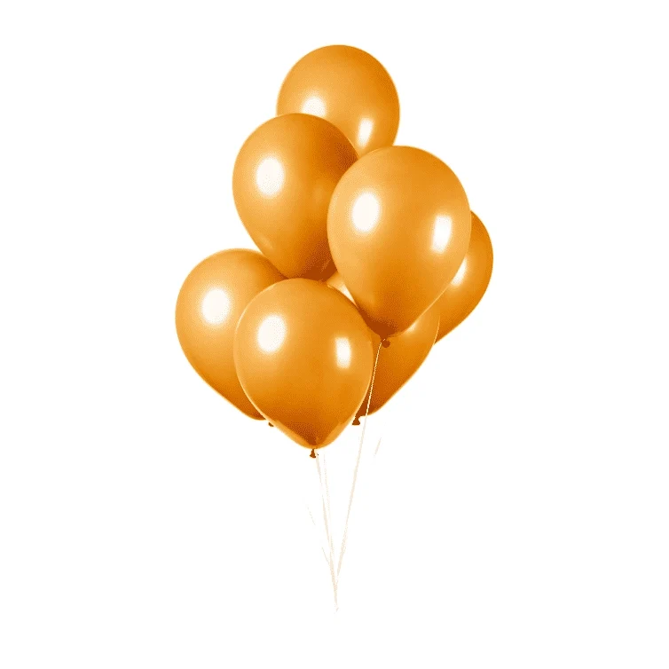 Oranje ballonnen 30cm 10 stuks