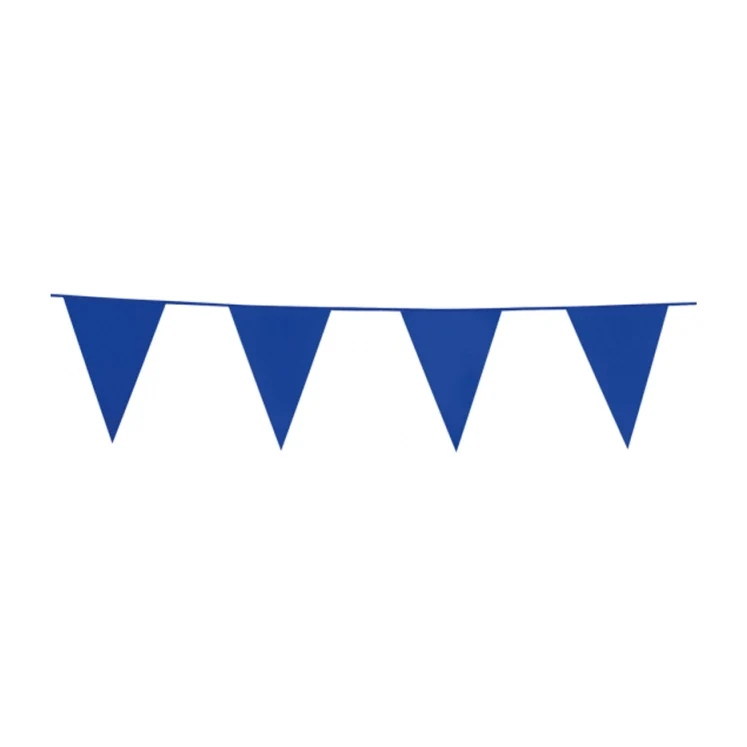 Vlaggenlijn 10 meter Blauw