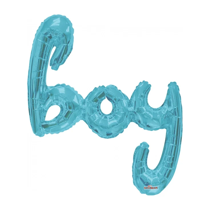 Folieballon Boy blauw 91cm