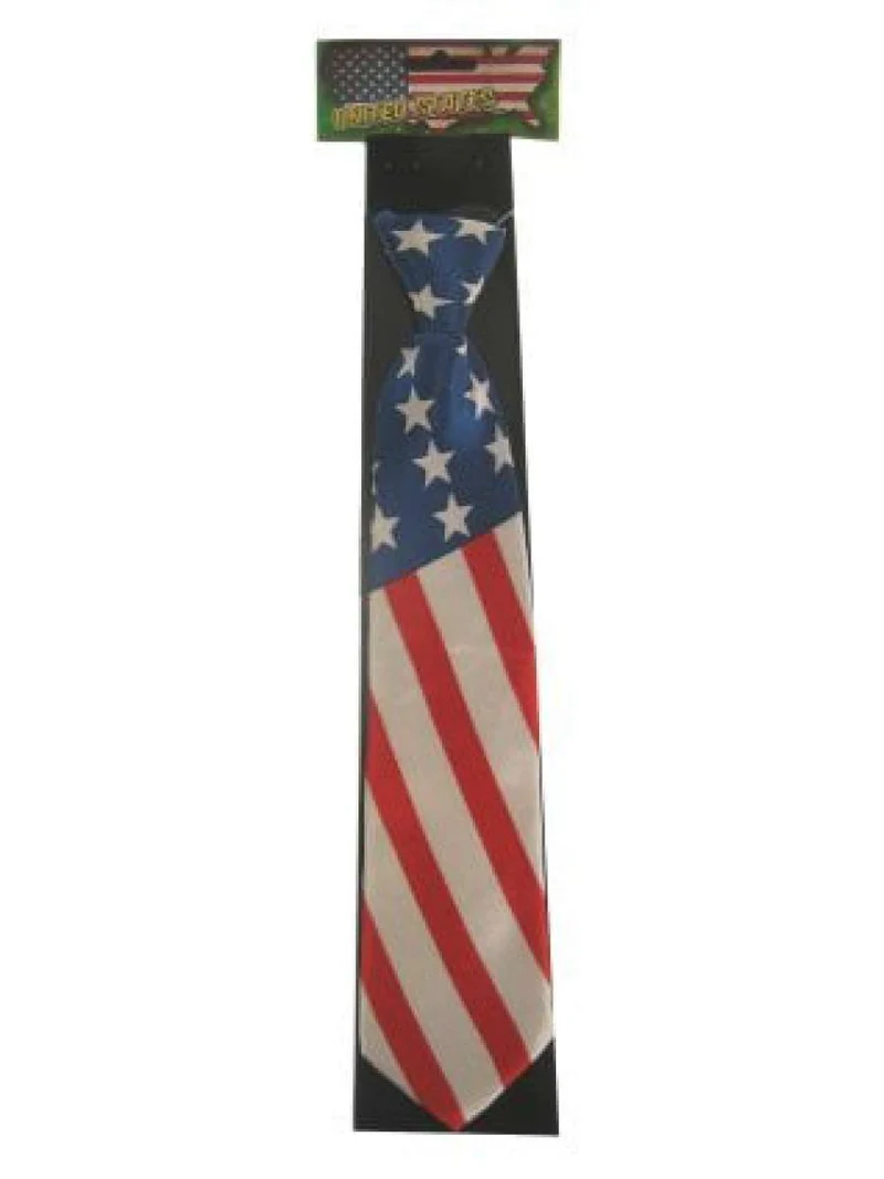 Stropdas satijn Amerika USA