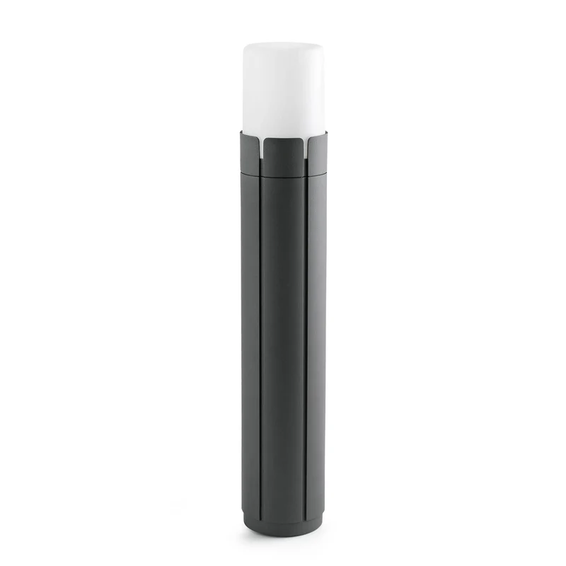 Faro Tram - 1 Licht Hoge Tuinpaal Tuinverlichting Wit, Donkergrijs IP65, E27