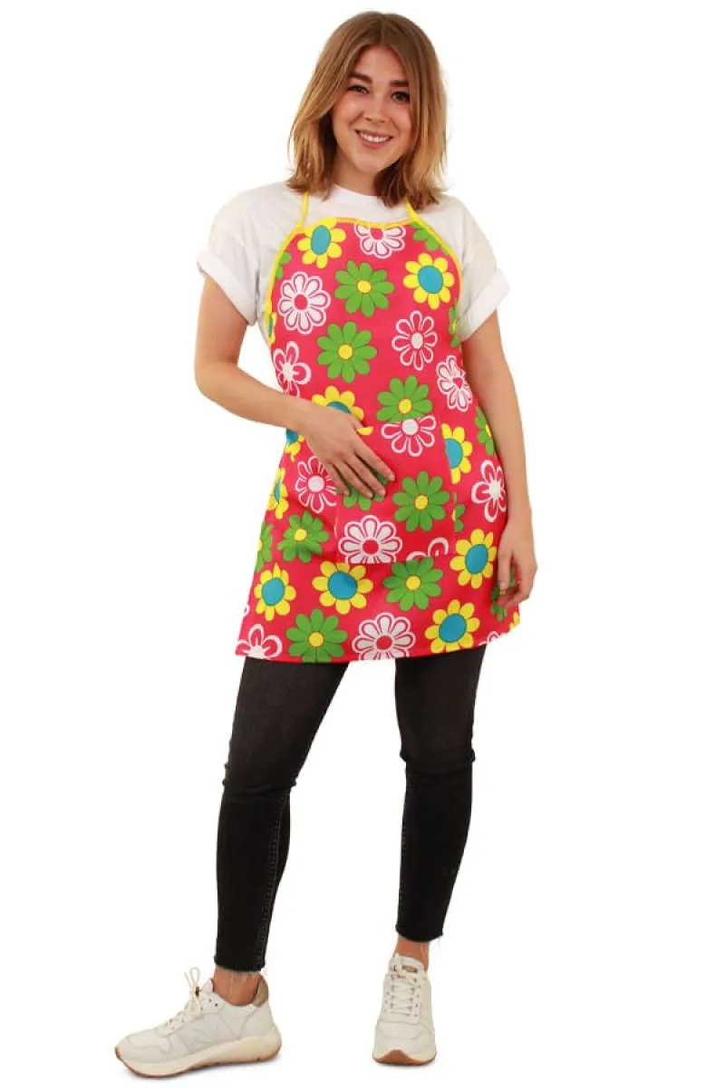 Keukenschort bloemetjes one size