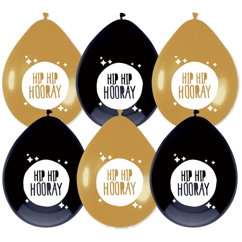 Ballonnen Festive gold Hip Hip Hooray