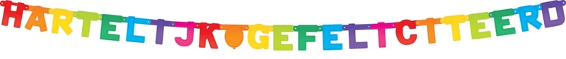 Letterslinger ''Hartelijk Gefeliciteerd'' - multi