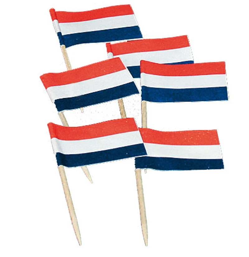 vlaggetjes 7cm 50st. r/w/bl.
