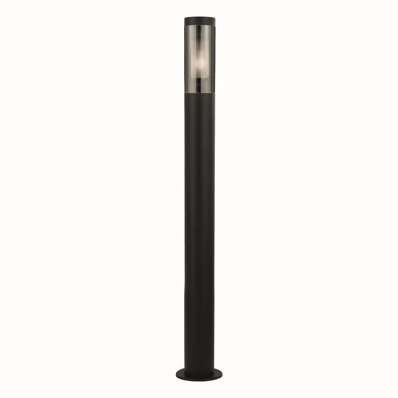 Batton 900 mm buitenpaal, zwarte en gerookte diffusor, IP44