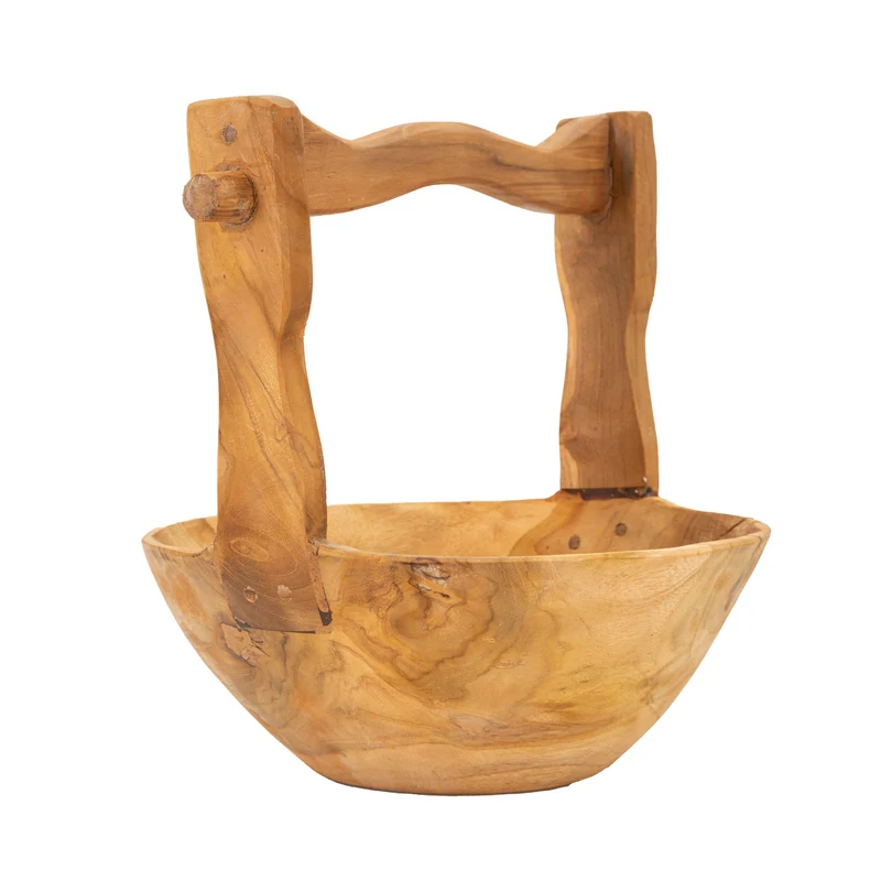 Houten sleutelbakje bruin 32x25x27 cm
