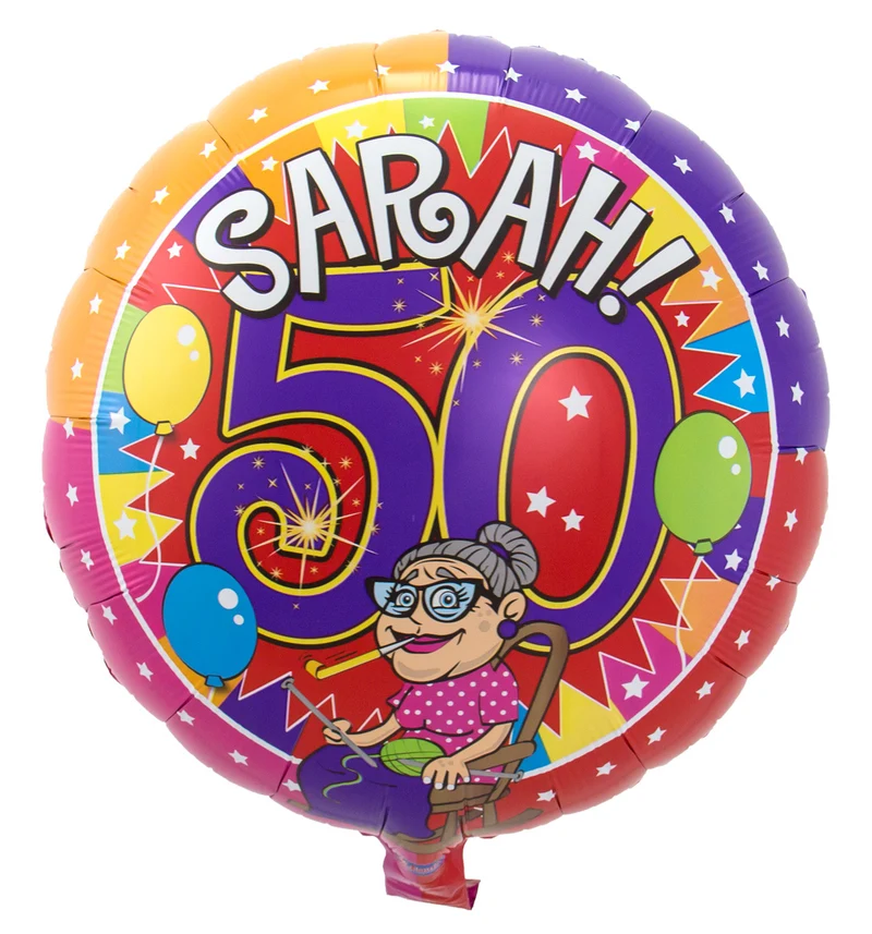 Folieballon Sarah Knalfeest S40