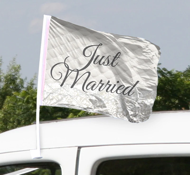 Autovlaggen Just Married