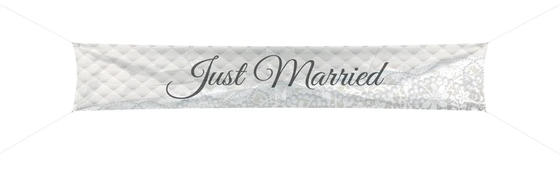 Banier 300x60cm Just Married