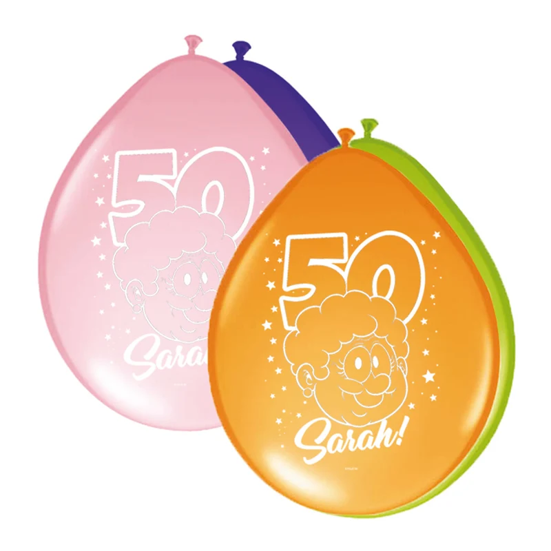 Ballonnen Sarah Regenboog 8st