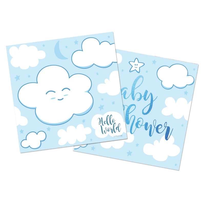 Servetten baby shower jongen - meisje