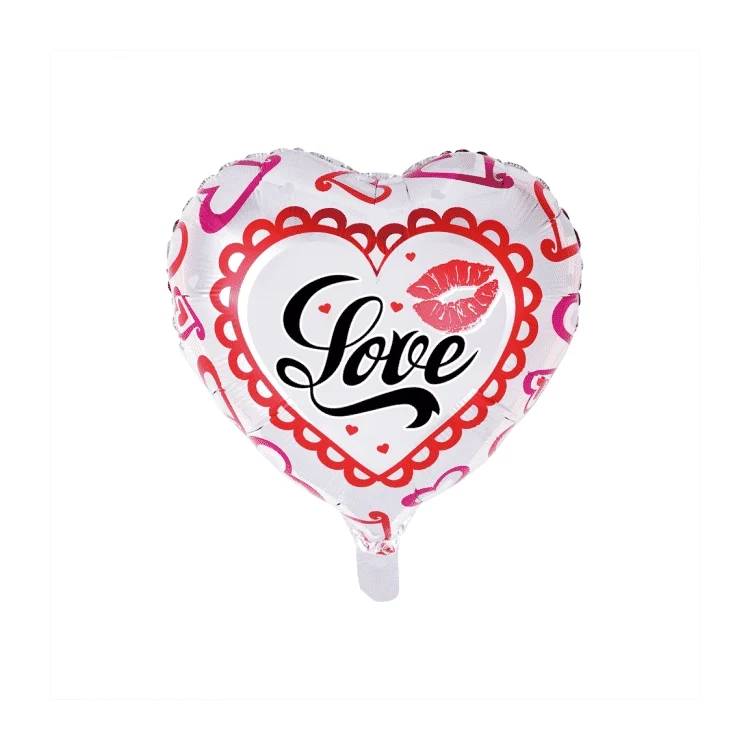 Folieballon Love - Wit - 46cm