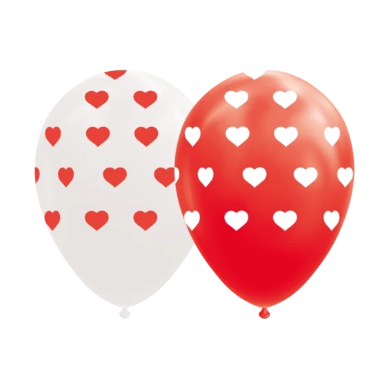 Ballonnen Hartjes - 8 stuks - 30cm