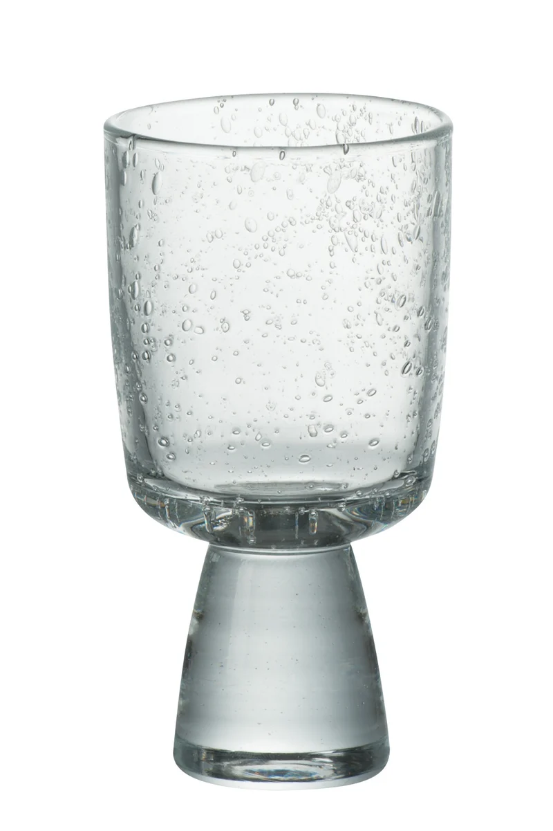 J-Line windlicht - glas - oranje/roze - small