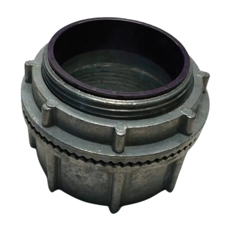 Heavy Duty Two Point Five Inch Threaded Conduit Hub With Slick Weather Seal And Rock Solid Watertight Gasket To Keep Moisture Outta Your Outdoor Wiring Setup While You Nail Down Electrical Connections Fast
