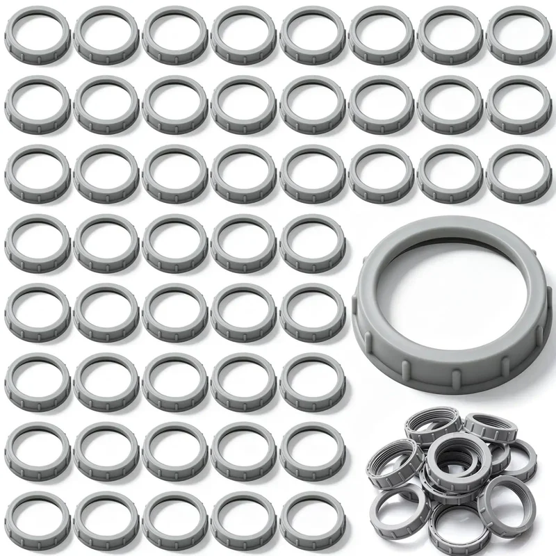 50 Pack 2 Inch Gray Plastic Conduit Bushings Heavy Duty Insulating Sleeves Shield Wiring From Wear Rated 105C Top Shelf Cable Armor Workhorse Essentials For Rigid And IMC Electrical Installations