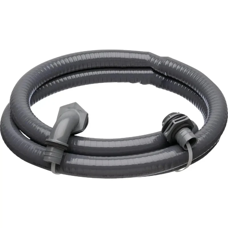 Rock Solid Flexible Polymer Conduit Kit Three Quarter Inch By Six Feet Long Outdoor Electrical Wire Armor With Heavy Duty Weatherproof Shield For Ac Compressors Heat Pumps Pool Motors And No Sweat Setup