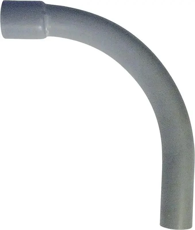 Heavy Hitter One Half Inch Gray Pvc Electrical Conduit Elbow Schedule 40 Smooth Connect Pro Grade Wire Run Fitting Easy Install Zero Drama Job Ready Rigged Fitment For Any Project