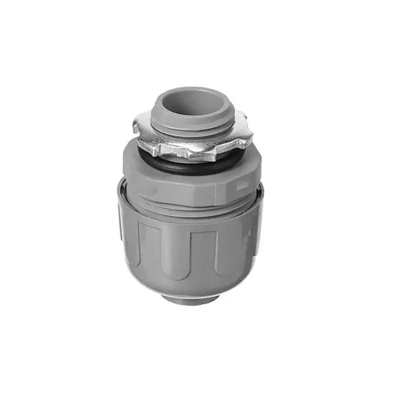 Bulk Dealer Pack Of 100 No Nonsense Half Inch Straight Liquid Tight Connectors Gray Uv Rated Pvc Electrical Conduit Fittings Waterproof Wire Clamps Heavy Duty Cord Grips For Contractors And Maintenance Crews