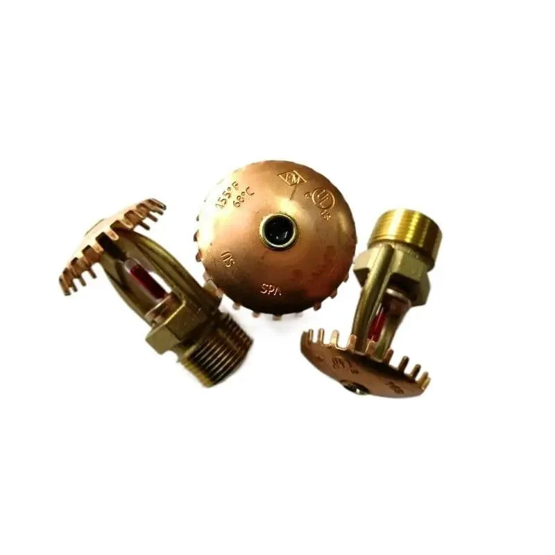 Top Notch Real Deal Copper Upright Fire Sprinkler Head With 3/4 Inch NPT Male Fitting And Large Orifice For Standard Response Fire Rig Built Different To Handle The Job Site Grind Daily
