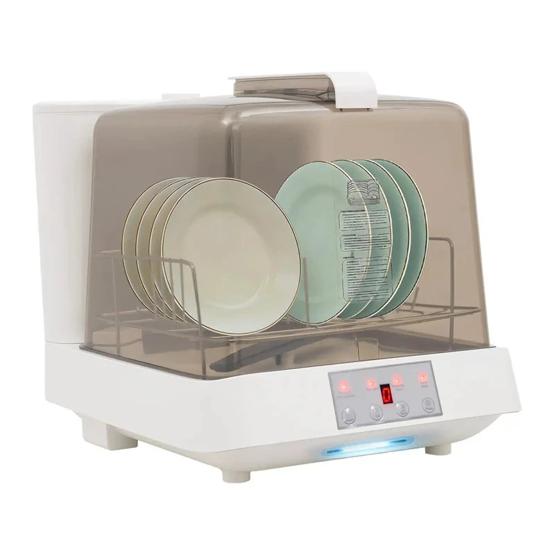 Portable Countertop Dishwasher With Built In Tank And 360 Rotating Spray Three Quick Wash Cycles Handles Four To Five Place Settings Rock Solid Polypropylene Shell Zero Hassle Setup For Dorms Apartments And Rvs