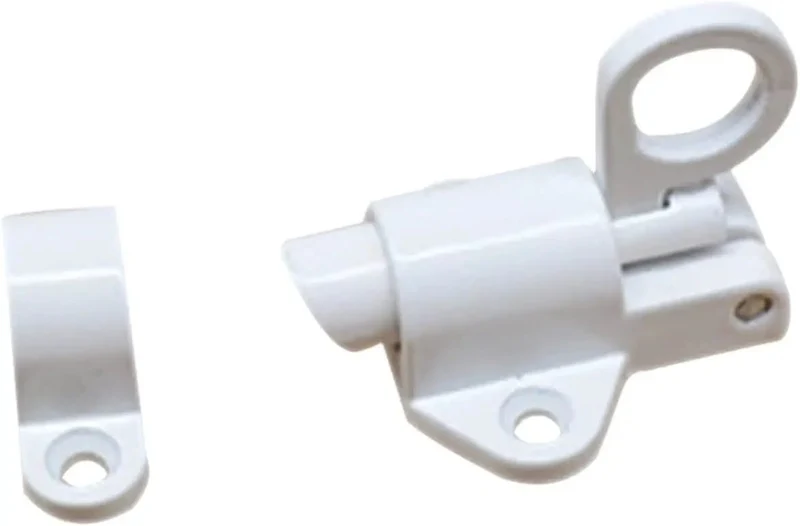 Heavy Duty Aluminum Sliding Door Spring Loaded Barrel Bolt Lock Delivers Smooth As Butter Operation For Sturdy Residential And Commercial Entryways Built Tough To Take Daily Abuse While Gliding Easy Every Single Day