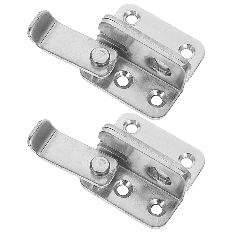 Easy Install Durable Stainless Steel Heavy Duty Gate Latch Rock Solid Yard Door Lock Rust Resistant Barn Shed Garage Security Bolt Closure For Double Doors And Pet Cages