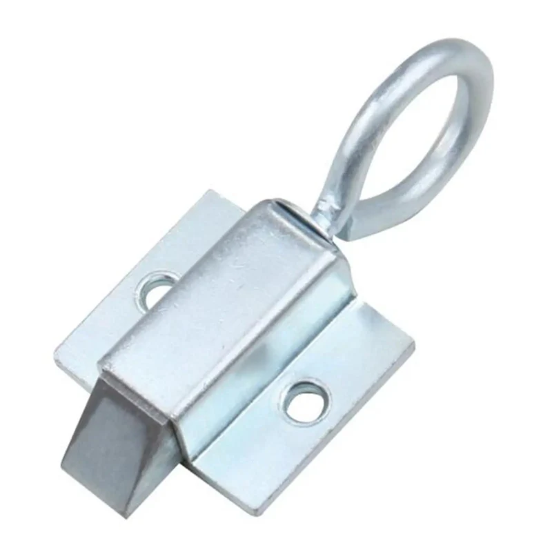 Heavy Duty Rock Solid Carbon Steel Gate Latch Featuring Quick Grab Spring Pull Ring And Corrosion Resistant Mounting Hardware For Pro Level Fence And Door Security