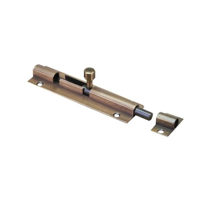 Rock Solid Sliding Bolt Door Latch With Slick Auto Return Action Premium Bronze 100Mm Pocket Door Catch For Barn Entries Patio Gates And Secure Cupboard Doors